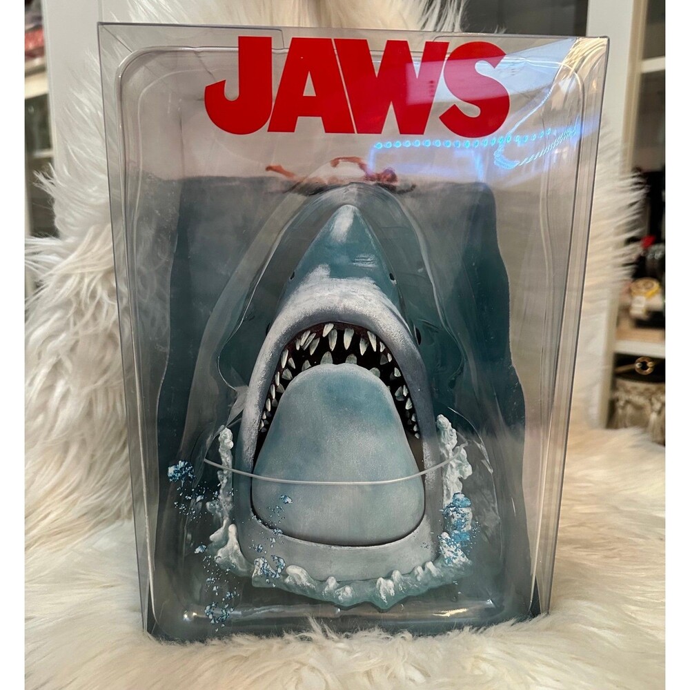 NECA Jaws 50th Anniversary Poster Series Display 3D Shark 2025 NEW! MINT! FIRM!